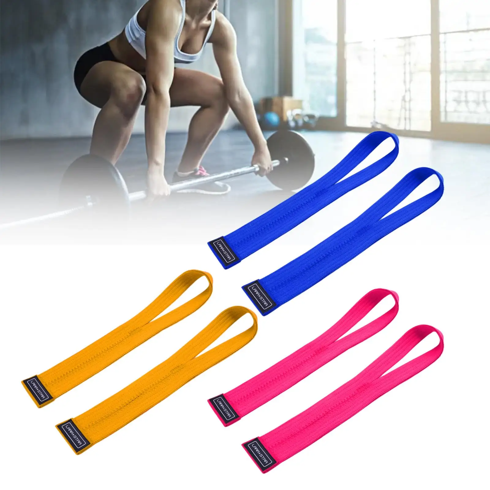 1 Pair Weight Lifting Straps Deadlift Straps Hand Grip Wrist Support Wraps for Exercise Deadlifting Strength Training Pull up