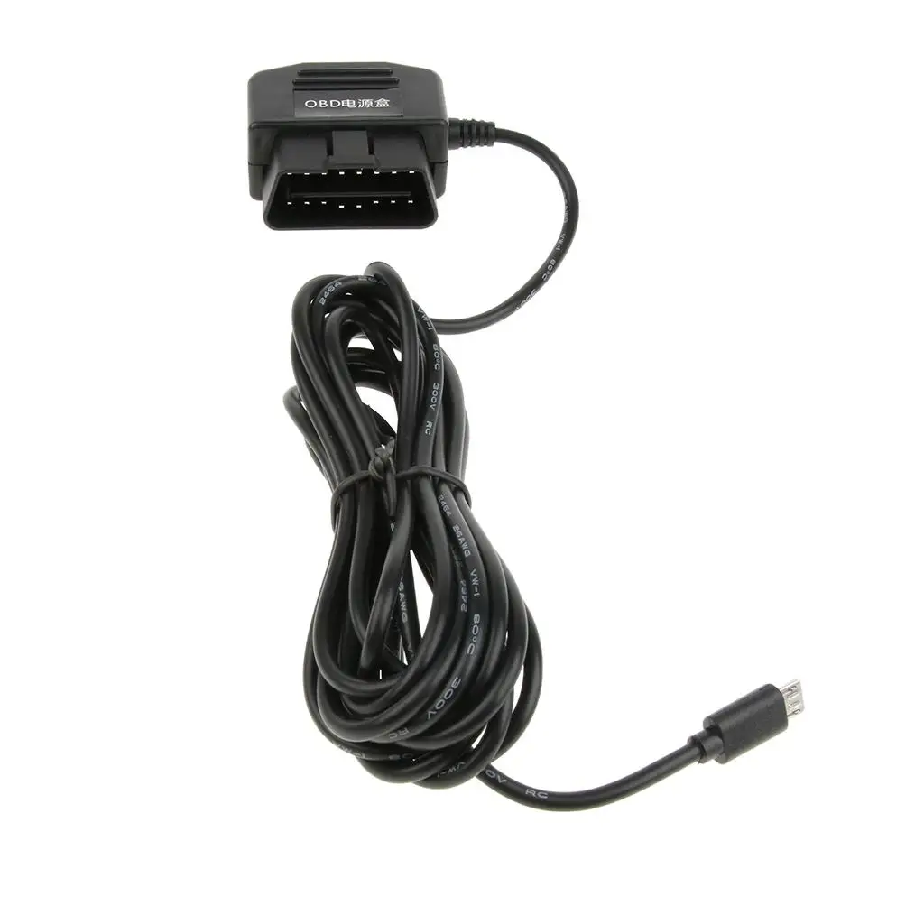 New 12V/36V To 5V/2 Cam Hardwire Kit With Mini USB Head Cable