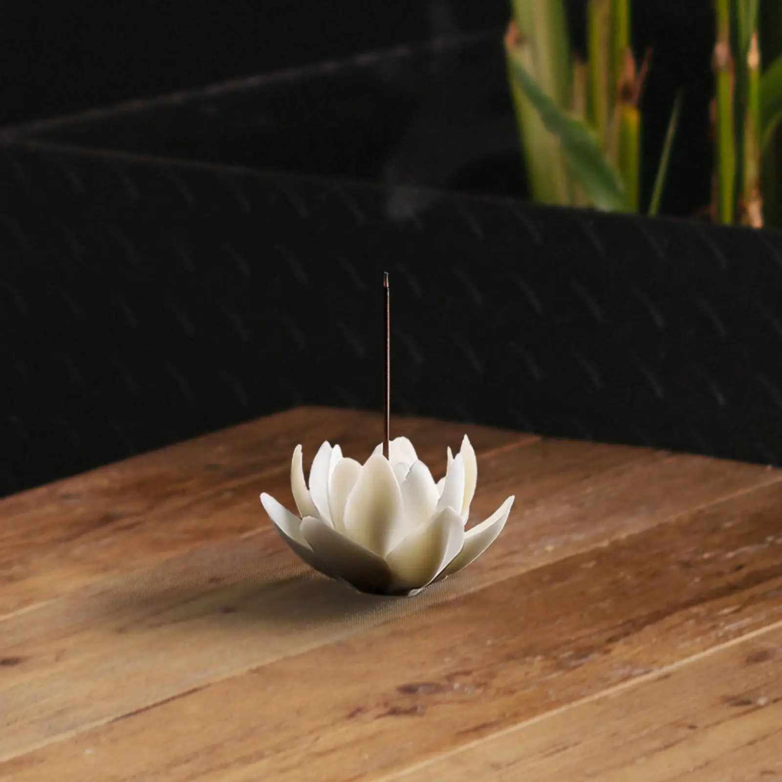 Ceramic Lotus Incense Burner Home Decor Censer for Yoga Studio Teahouse