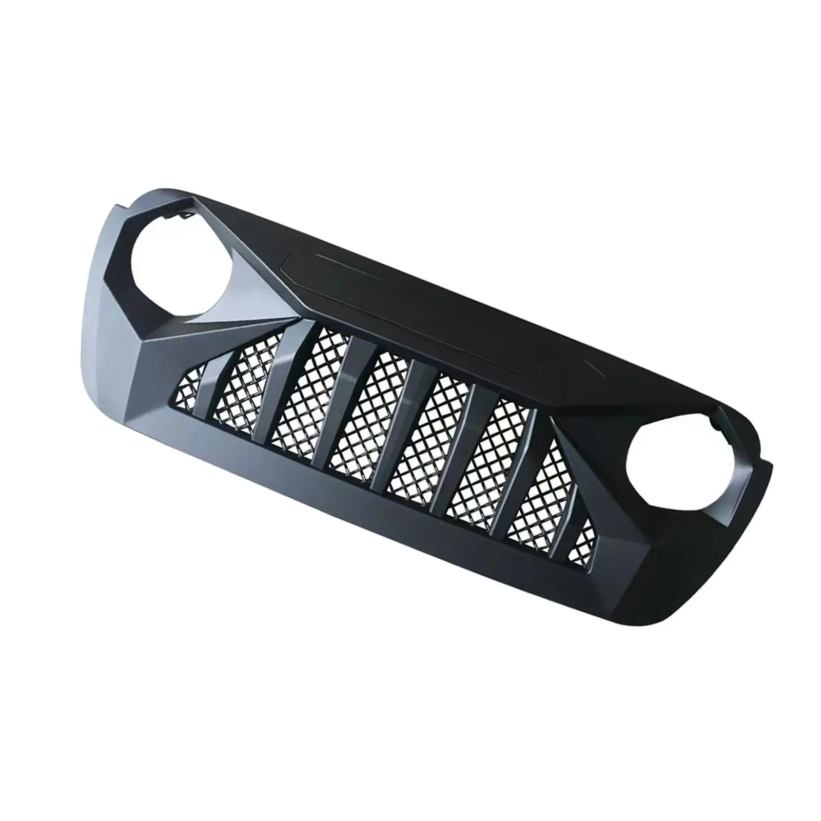 Front Grille Cover Black Easy Installation for Jeep Wrangler JL 2018+