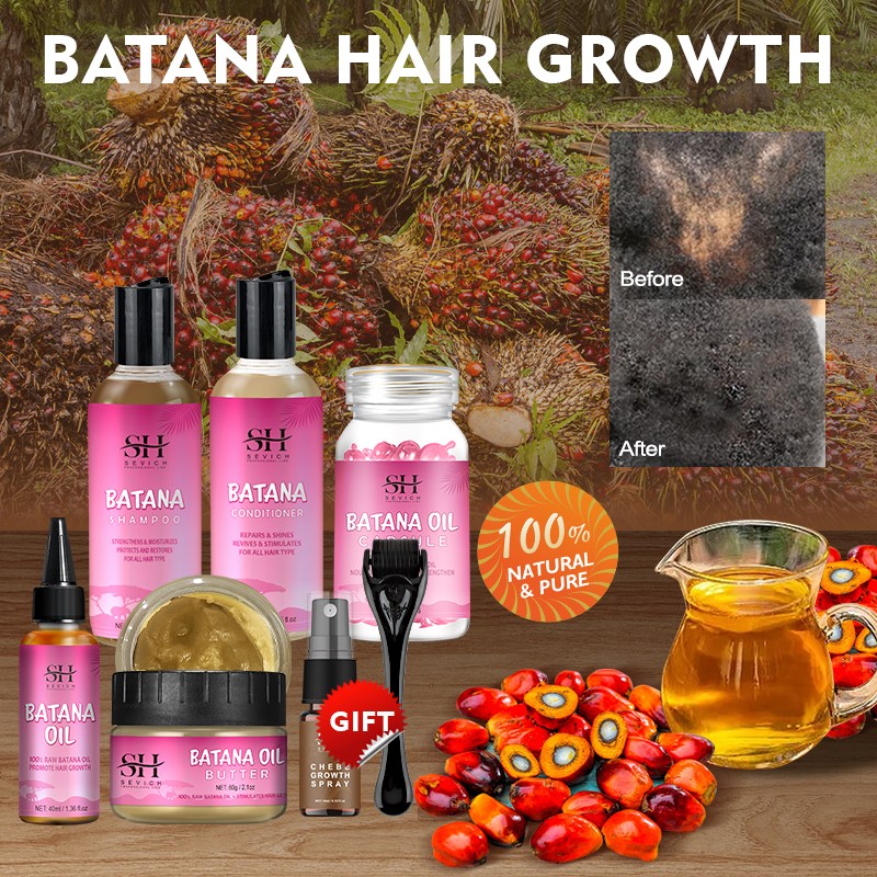 Best of Hair Growth Set Batana Oil Fast Hair Growing Spray Anti Hair Loss Shampoo Scalp Repair Treatment Capsule Oil For Men Women 6pcs Reviews & Tips - Image 5