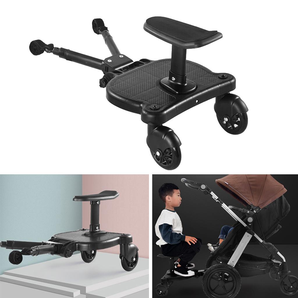 Stroller Ride on Board | 2-Wheel Design + Quick Release for Easy Install and