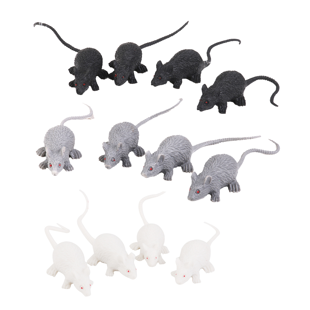 12x Mouse Decoration Figure Model Animal Figure Garden Figure Decoration for
