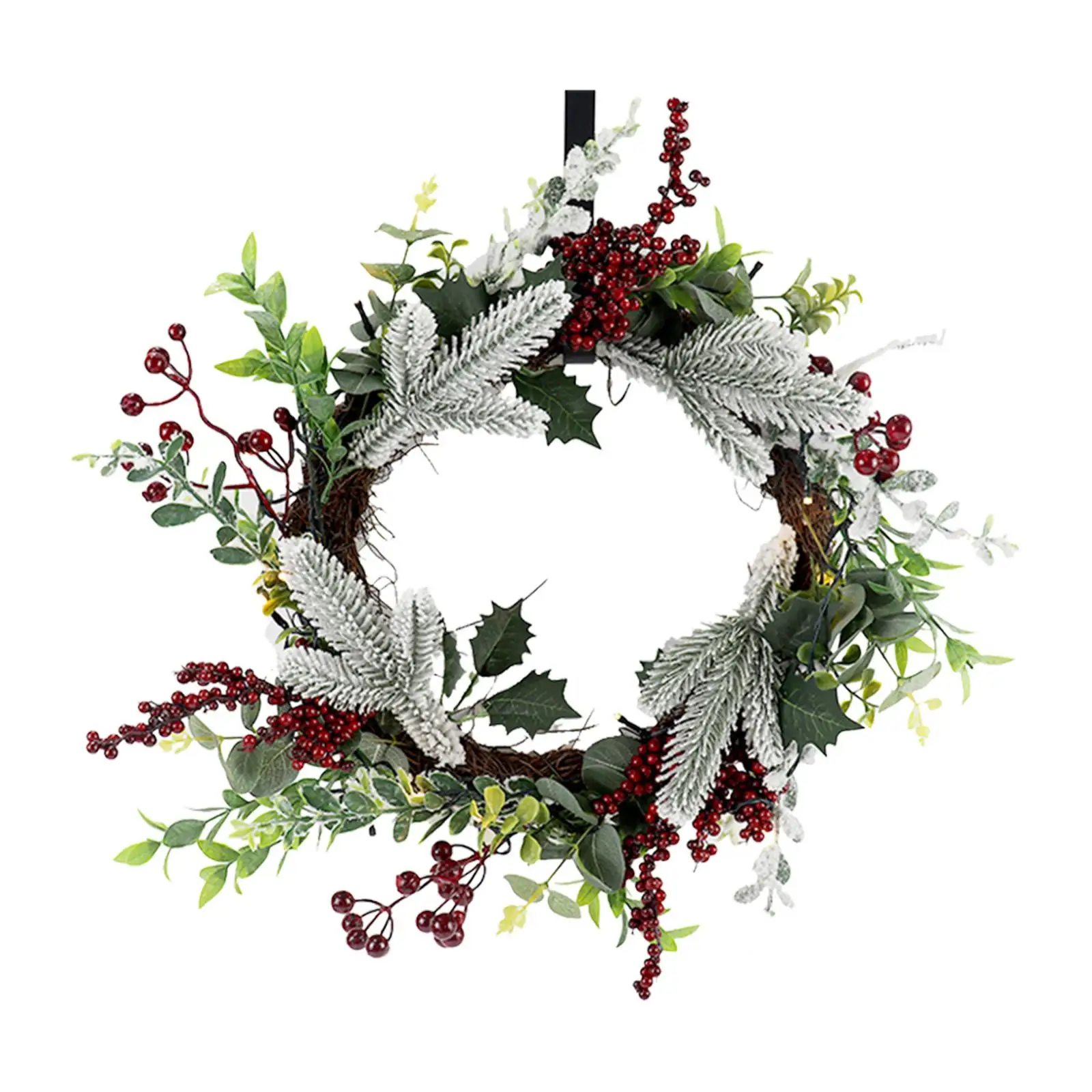 Christmas Wreath Artificial 17.72inch Hanging Decoration Christmas Garland for Living Room Thanksgiving Farmhouse Wedding Dinner