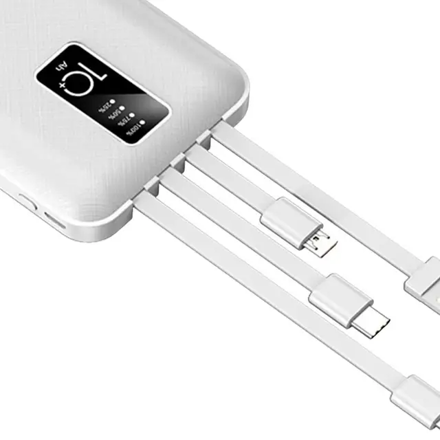 Batterie Externe 20000mAh Power Bank Portable 20W PD QC 3.0 Charge Rapide  avec Câble Intégré Lightning Compatible avec iPhone[N135] - Cdiscount  Téléphonie