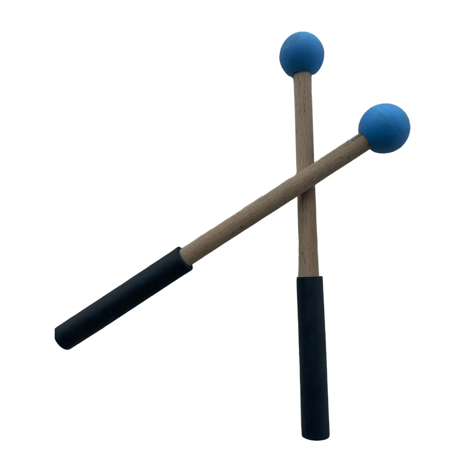 2 Pieces Silicone Drumsticks Cymbal Mallet for Glockenspiel Instrument Kit