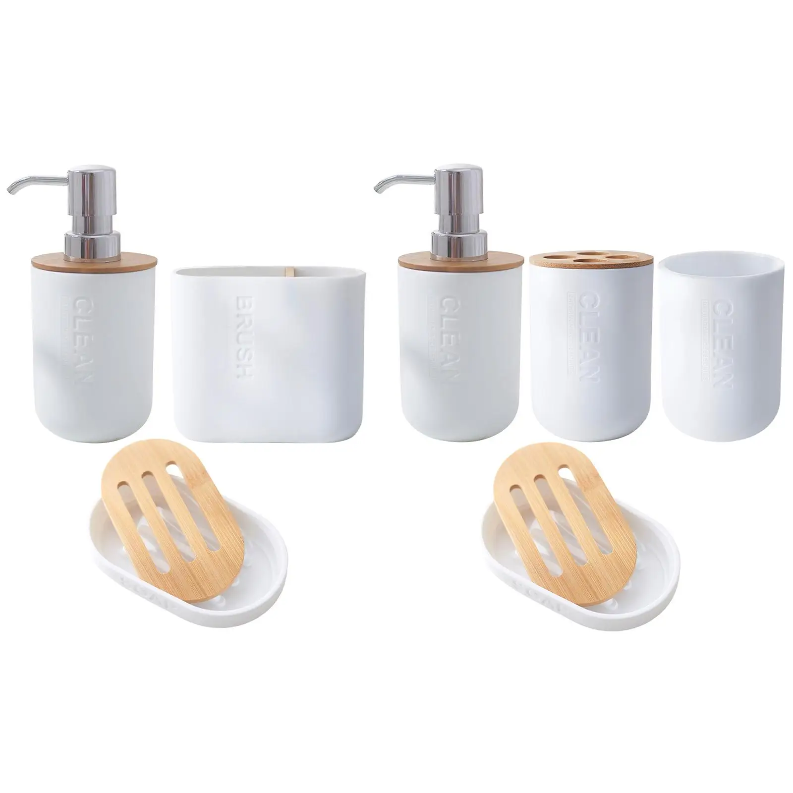 Luxury Bathroom Accessories Set Soap Dispenser Soap Dish for Home Vanity Countertop Apartment Hotel