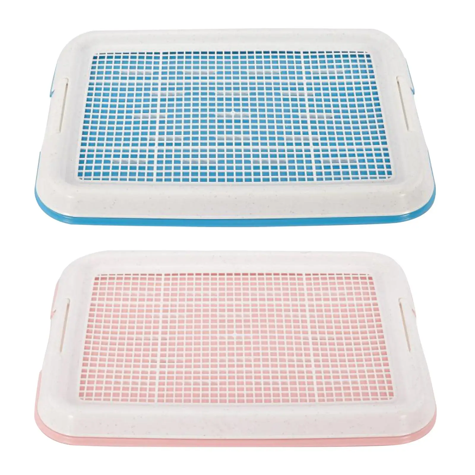 Dog Potty Toilet Training Tray 18.5x13.8 inch Anti Slip with Secure Latch Dog Potty Tray Mesh Potty Training Tray for Small Dogs