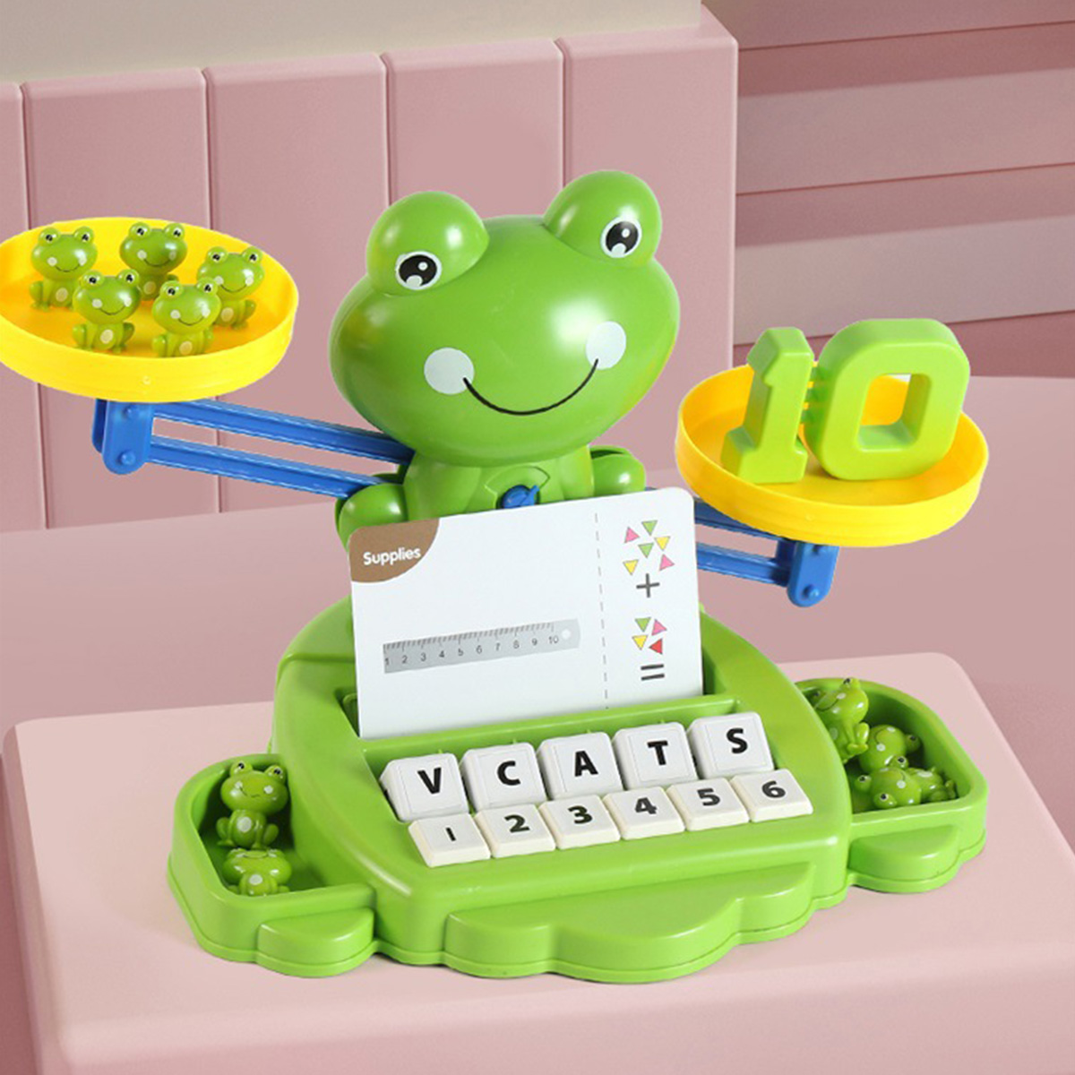 Frog Balance Math Toy Kids Learning Counting Educational Balance Scale Toy Interactive Math Counting Toy For Boys Girls Gift