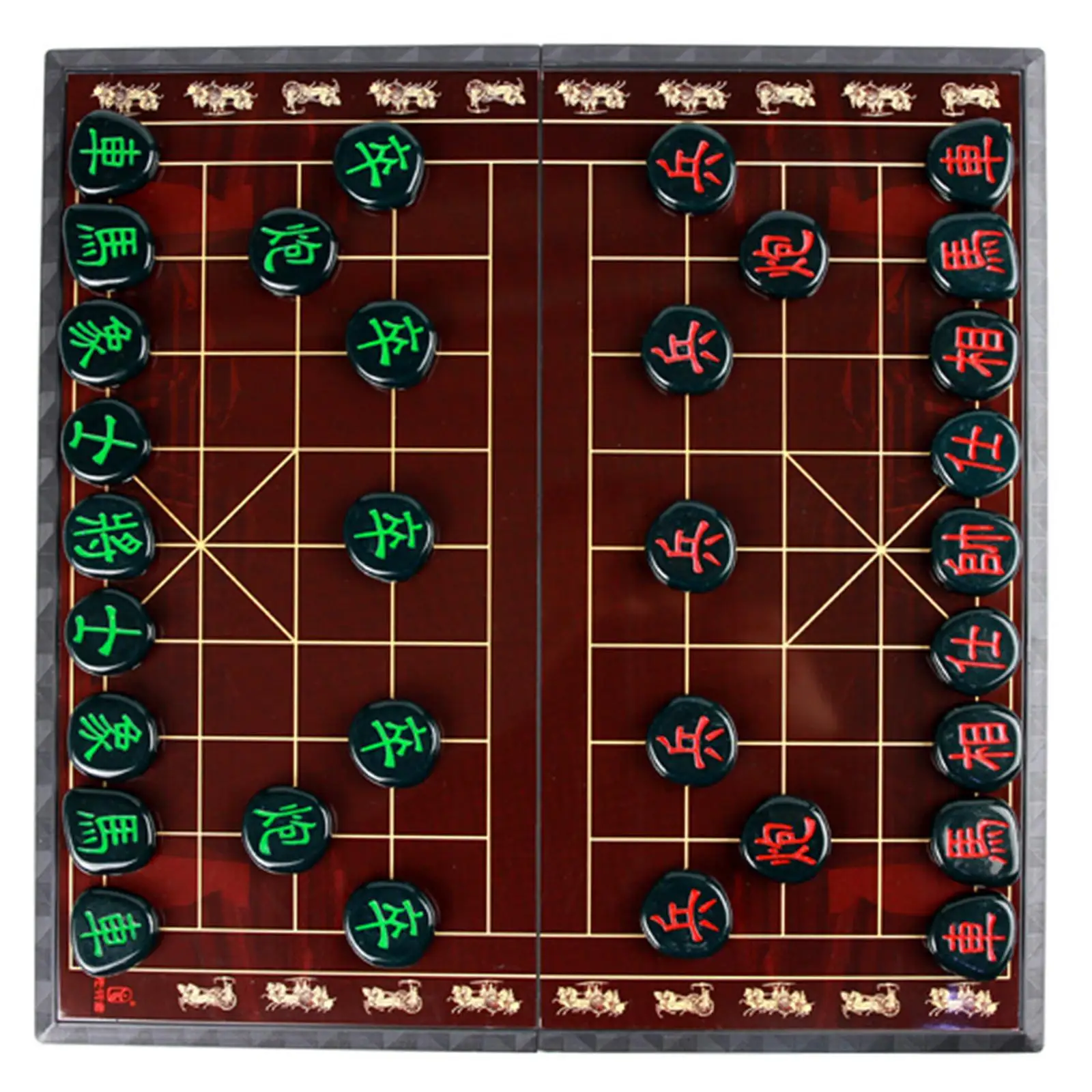 Large Chinese Chess  Piece Compact Xiangqi Set Board Skills Traditional Xiangqi Thinking   for Set Toy Family Adults Friend