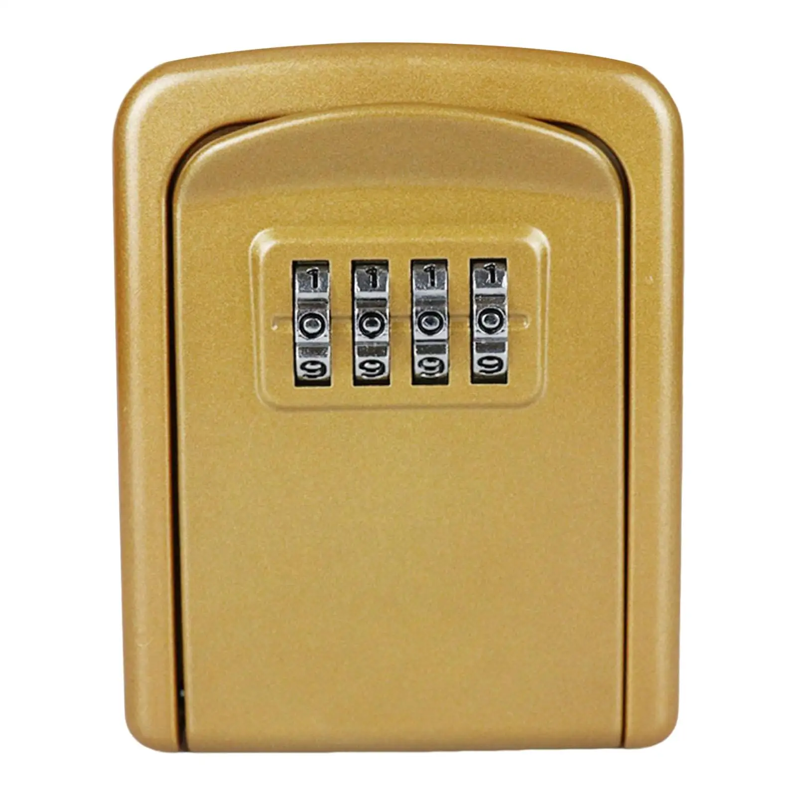 Portable Key Storage Lock Box Password Key Storage Case 4 Digit Combination Lock Mounted for House Garage Store Garden