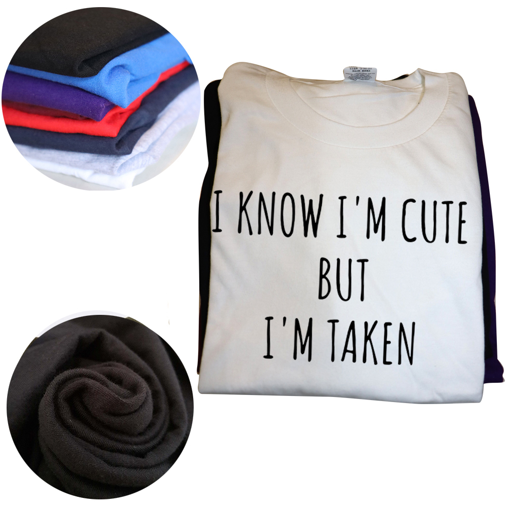 Lustiges I Know Cute But I'm Taken T-shirt Für Herren Aus Baumwolle_voghion.com