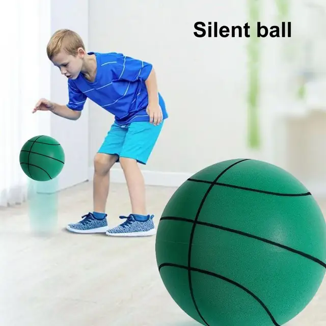 Silent Bounce Ball brinquedo ao ar livre para crianças, interação  pai-filho, basquete silencioso, poliuretano, elasticidade moderada -  AliExpress