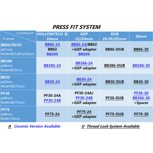 ZTTO PF79 Press Fit Bottom Bracket Mountain Road Bike