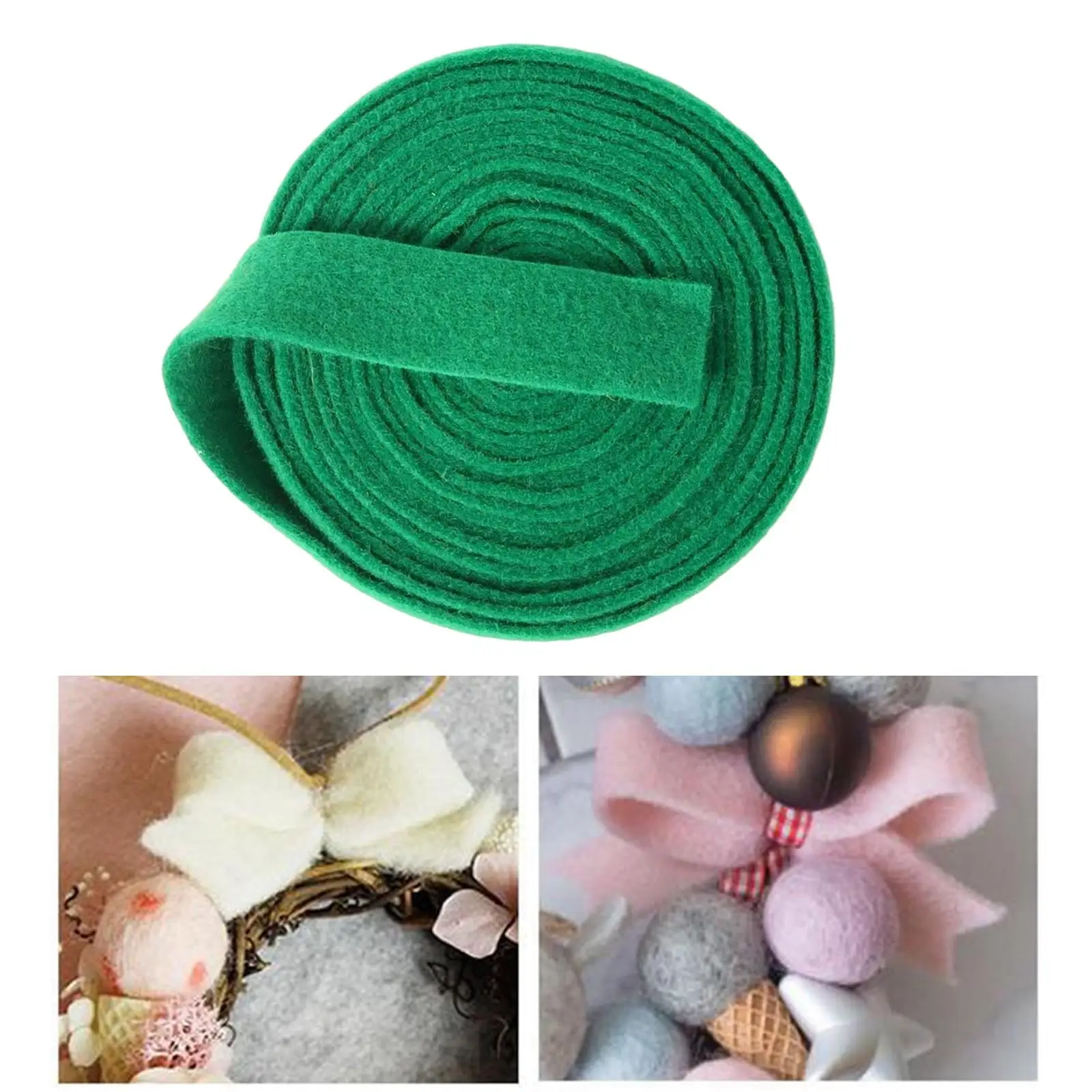 Felt Ribbon Decoration DIY Crafts Handmade Ornament Felt Webbing Belt for Hair Bow Making Sewing Swag Valentines Day Supplies