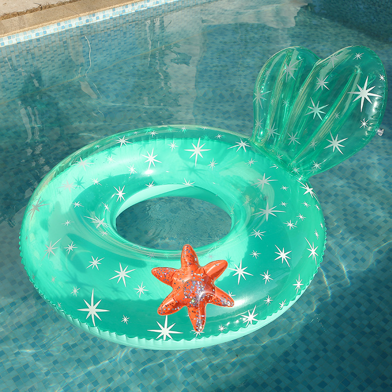 Title 17, Clear Mermaid Swim Tube Inflatable Toy Floating...