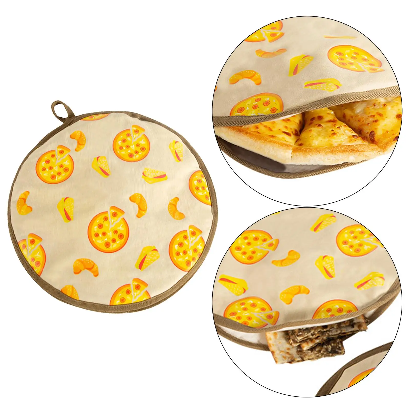 Food Insulation Bag Storage Pouch Pizza Insulation Cover Portable for Picnic