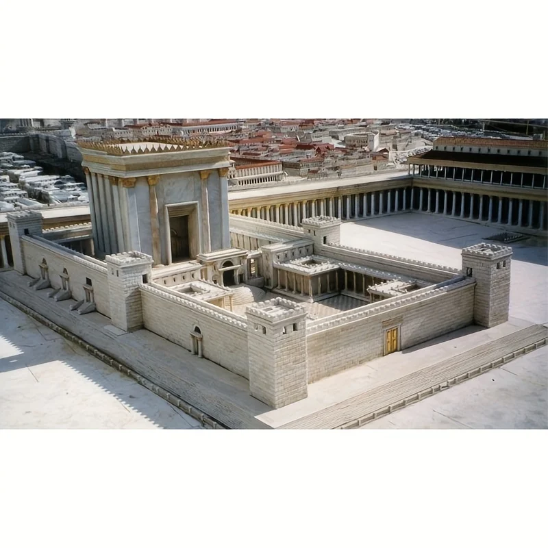 Holy Second Temple Of Jerusalem Replica Model Biblical Table Figurine Judaica Israel Gift