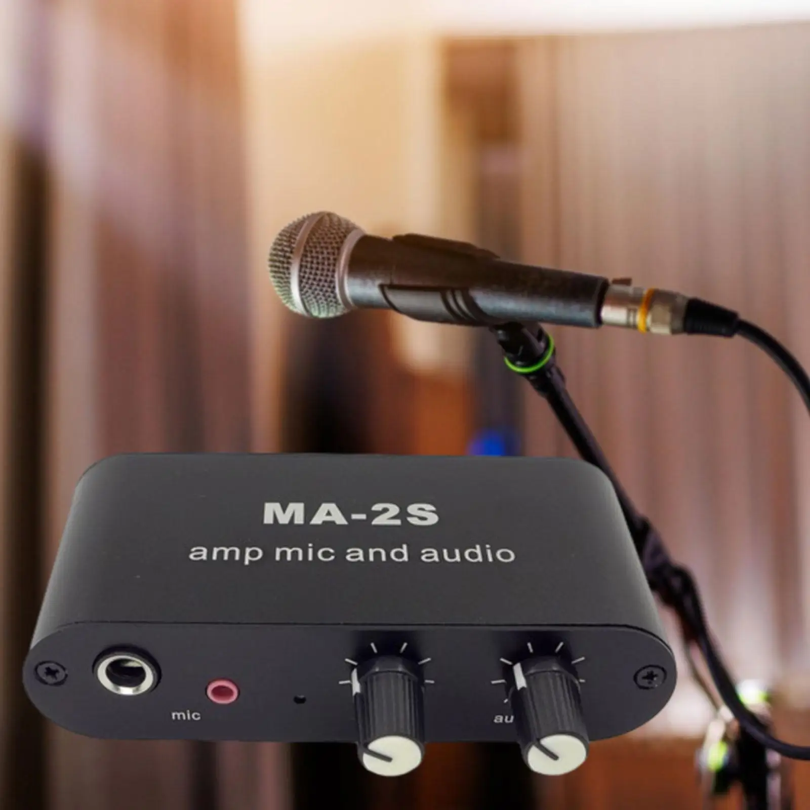 Condenser Microphone Amplifier Professional Durable Microphone Preamp for Podcasts Studio Recording Singing Live Performances