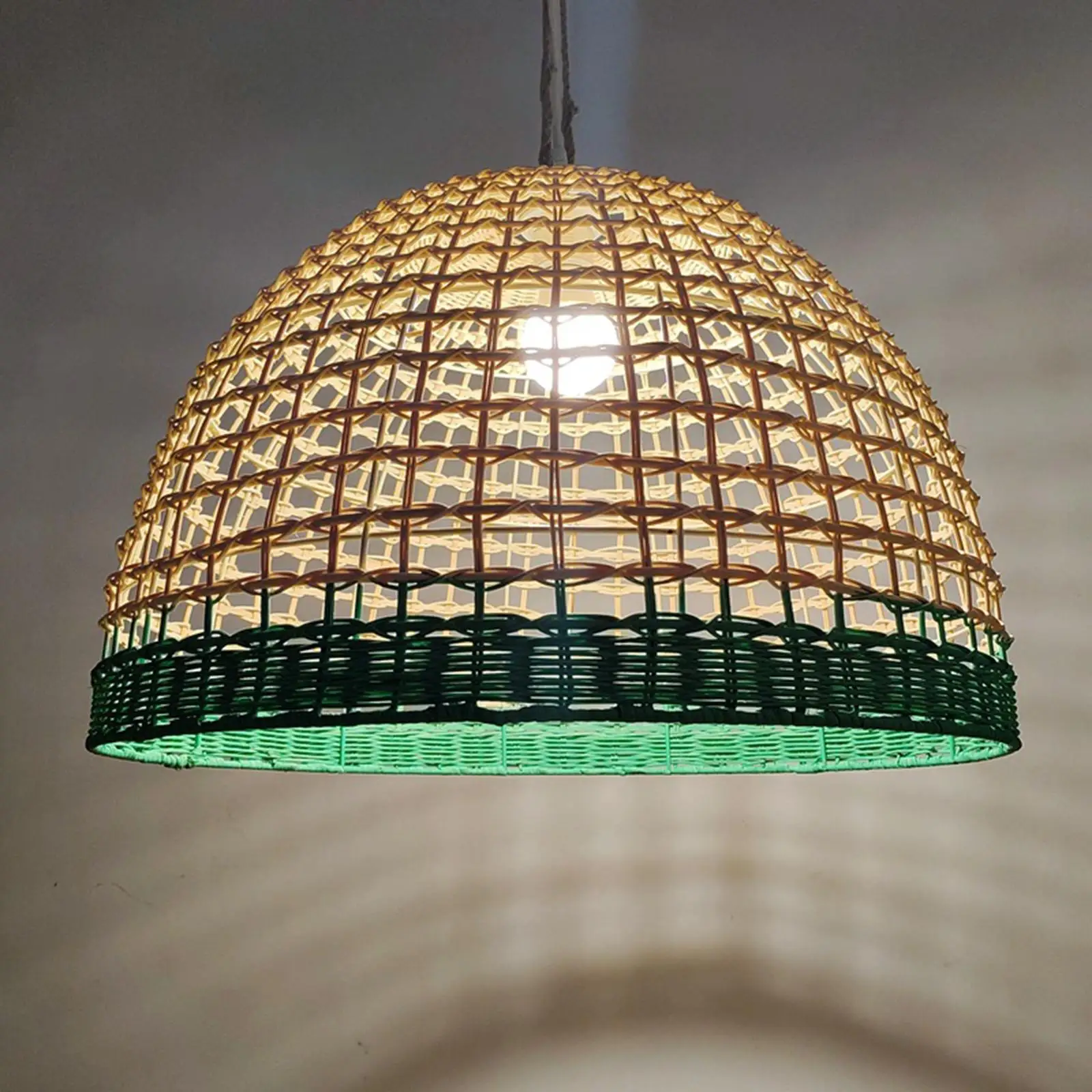 Hanging Pendant Light Cover Hallway Cafe Droplight Handwoven Lamp Shade
