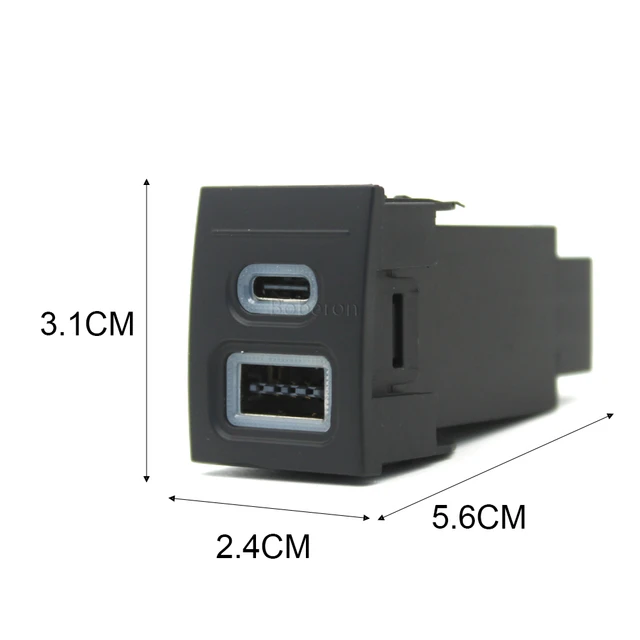 VEW車の電話充電器ソケット,デュアルqc3.0,タイプc,PD USB充電ポート