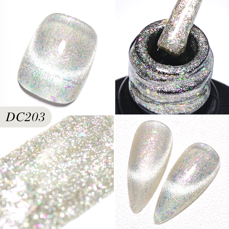 Best of Mtssii 9D Laser Silver Cat Eye Magnetic Gel Nail Polish Snowlight Glitter Effect Soak Off UV LED Nail Art Gel Manicure Varnish Reviews & Tips