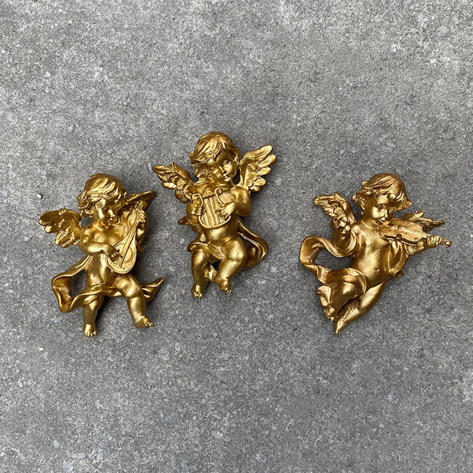 Angel Statue Figurines Cherub Wall Sculpture Wings Decorative for Home Hotel