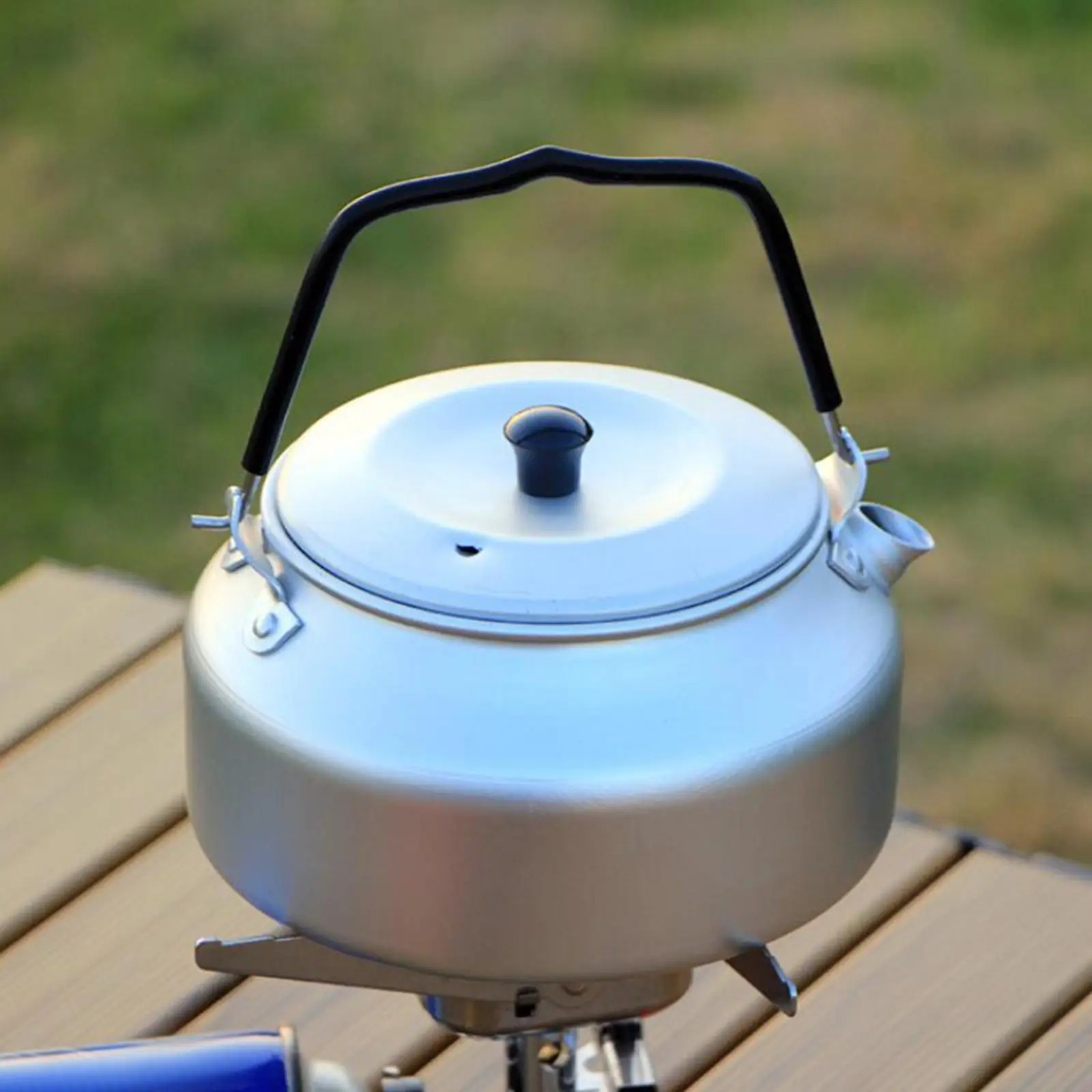 Camping Kettle for Boiling Water Camp  Pot Aluminum Alloy 0.8 L Outdoor Hiking Gear Portable Teapot Lightweight with Handle