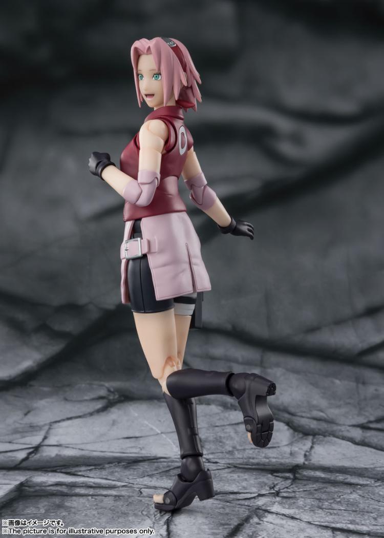 Экшн-фигурка Bandai SHF NARUTO Haruno Sakura 2,0 настольные украшения  Детские Подарки Коллекционные игрушки