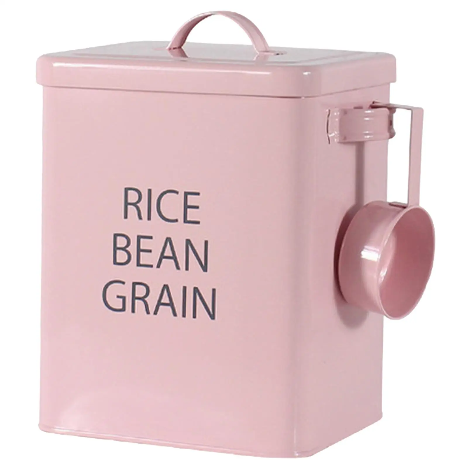 Storage Bucket with Spoon for Dry Food Pet Food Washing Powder Organizer