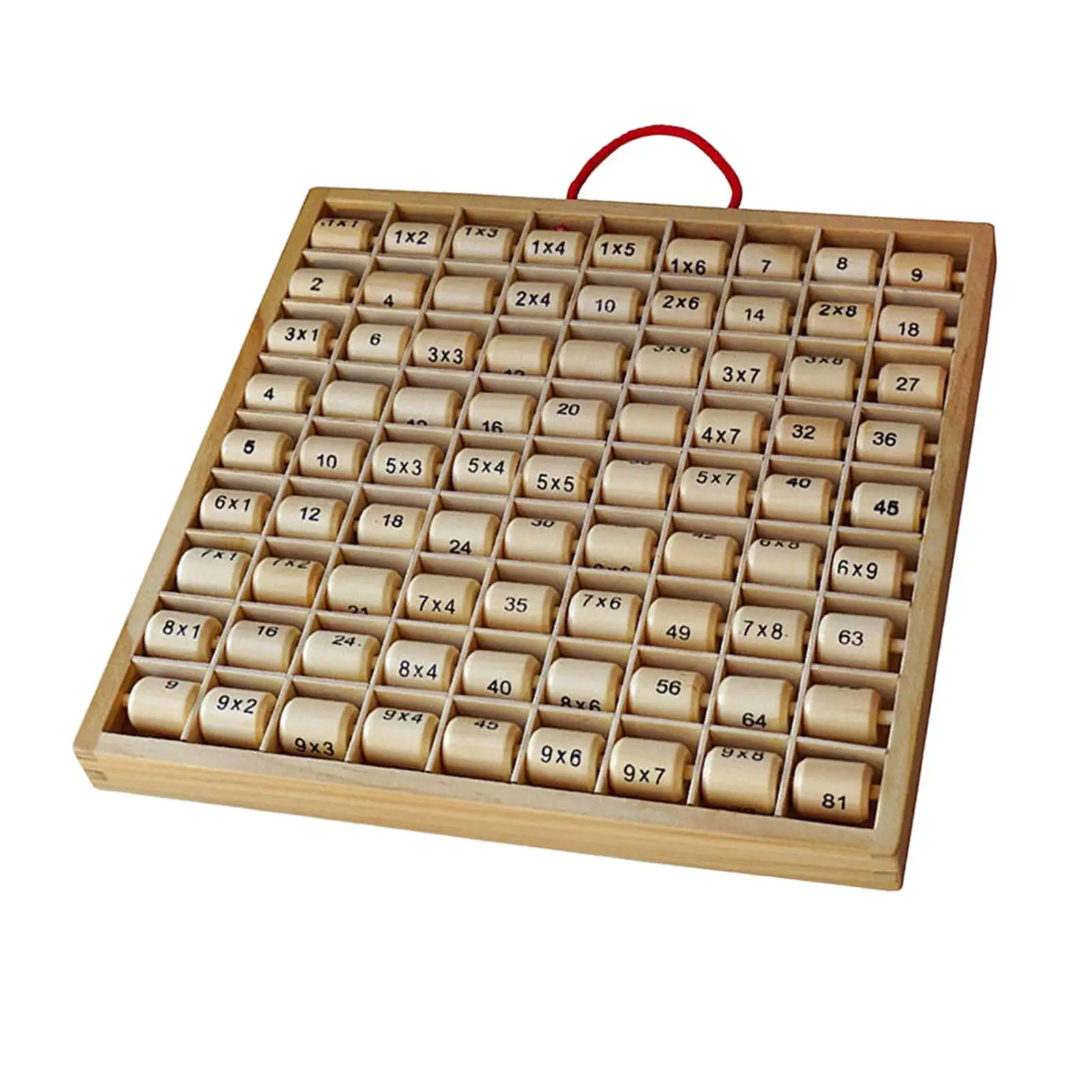 Wooden Multiplication Board Multiplication Table Board Game for Toddlers Boys Children