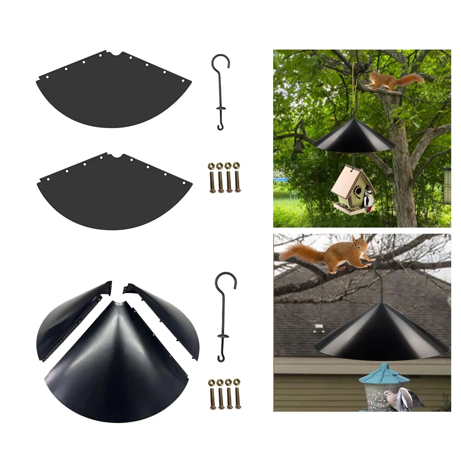 Squirrel Baffle Wrap Around Guard Baffle for Outside Bird Lovers Garden Bird Feeder