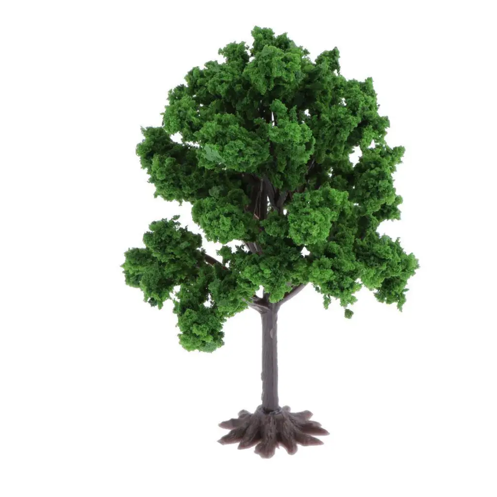 3x Model Tree Train Scenery Artificial Flower Trees for , Building