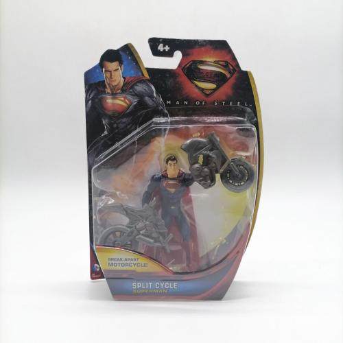 Review and photos of Man of Steel Split Cycle Superman action figure by  Mattel