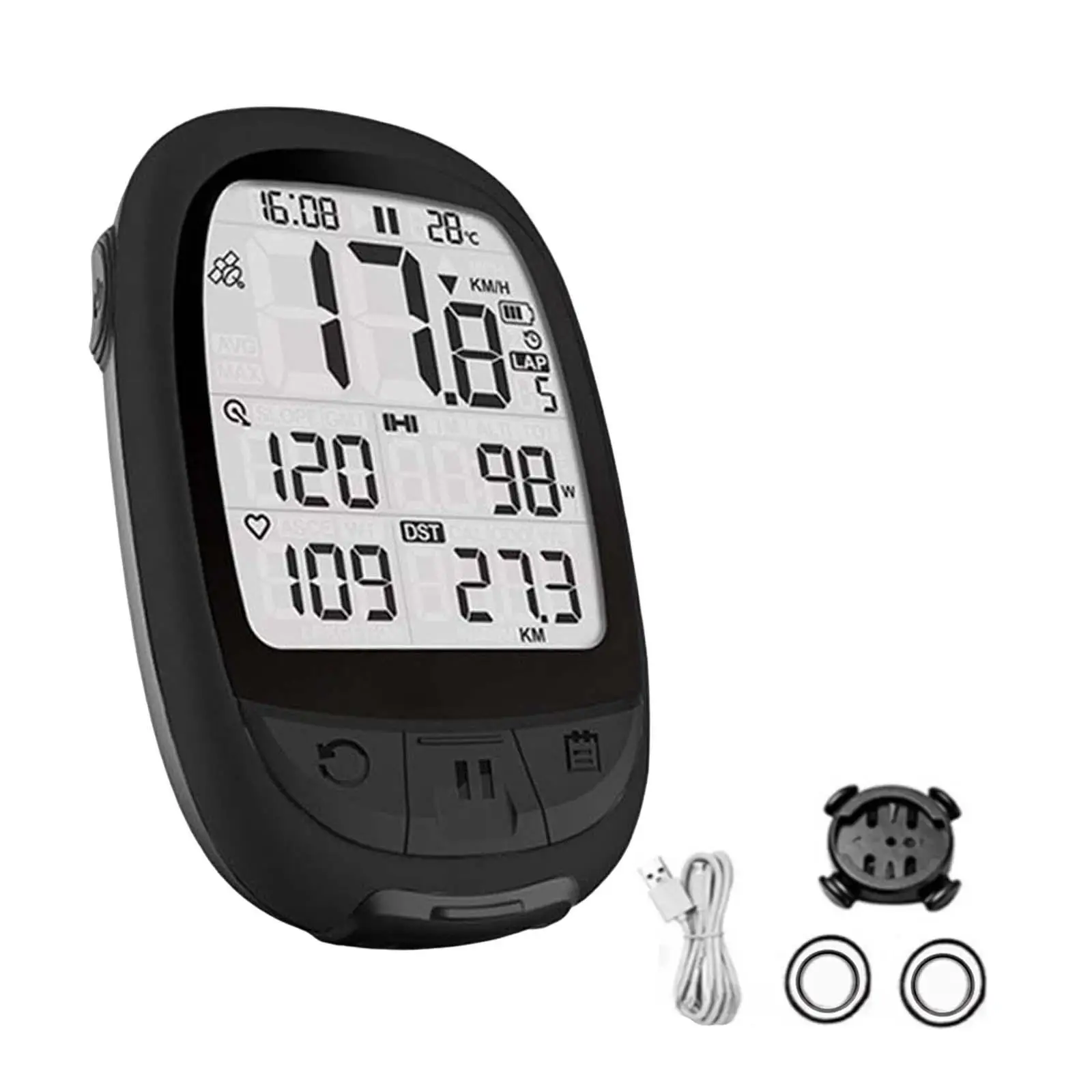 Bicycle Computer GPS Navigation ANT BT 4.0 USB Rechargeable Heart Rate Monitor Stopwatch Bike Odometer Speedometer Bike Computer