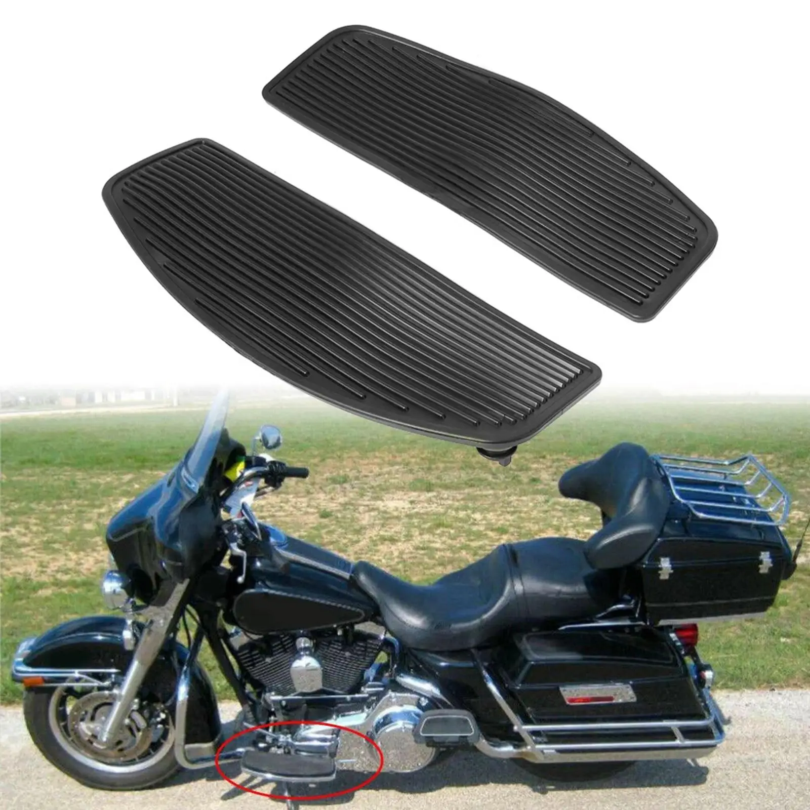 Motorcycle Pedals  Direct Replaces Footrest Pad High Performance Easy to Install Professional Durable Floorboards 