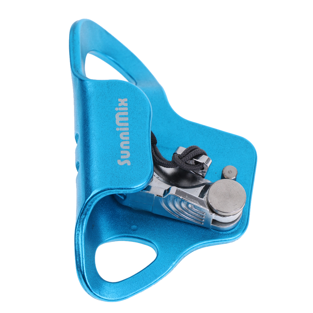 Blue 3.9`` x 2.4`` Arborist Climbing Aluminum Alloy Chest Ascender Fits 8-13mm Rope Access