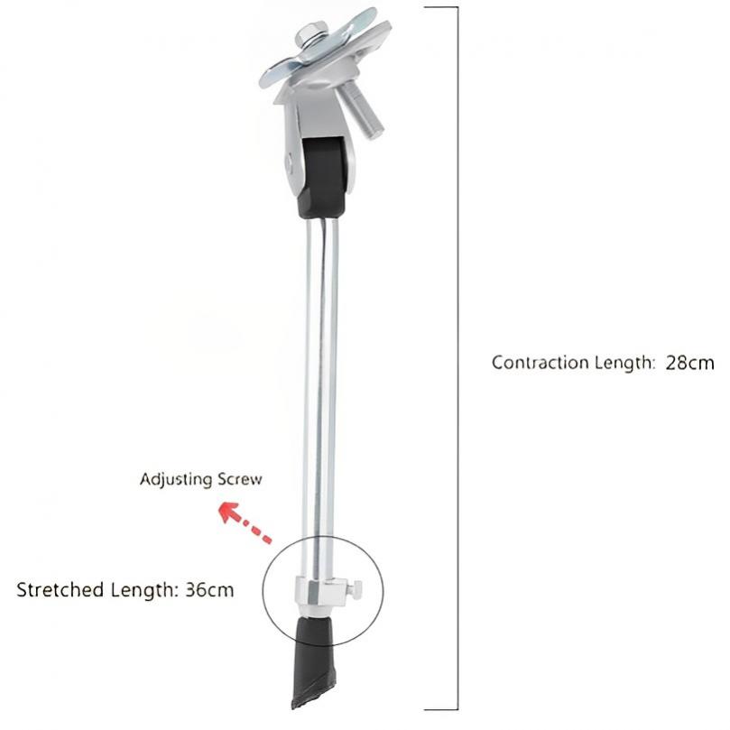 Description Picture 3 of item28CM Bike Kick Stand Aluminum Alloy Adjustable Bike Support Foot Brace Kickstand Kick Stand for MTB Road Bicycle Cycling Parts
