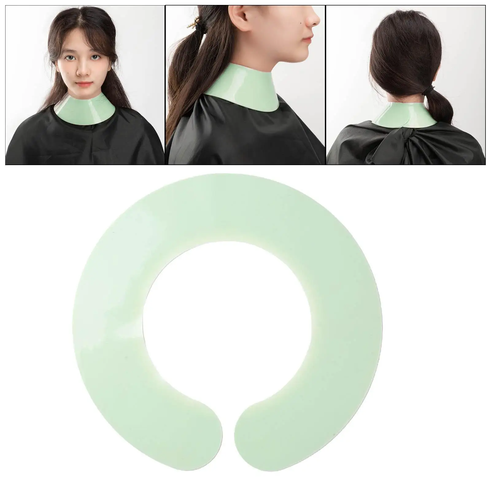 Hair Cutting Collar Silicone Hair Cutting Cape Neck Shield Neck Wrap for Hair Dyeing Hairdresser Haircut Hair Coloring Unisex