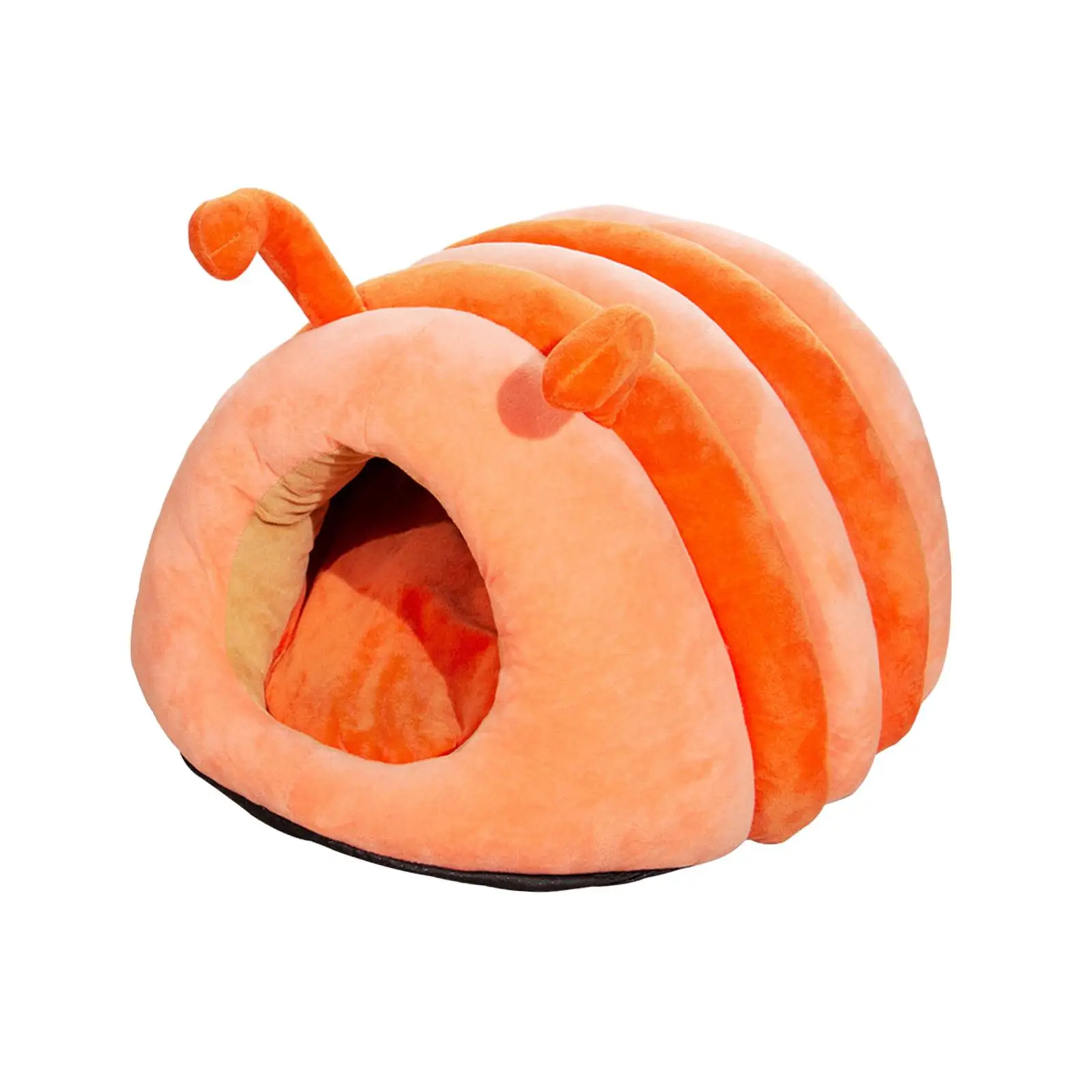 Caterpillar Shape Cat Bed Furniture Portable Anti Slip Bottom No Deformation Cute Kennel Pad Cat Dog House for Indoor Cats Puppy