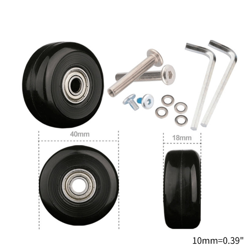 1 pc Universal Koffer Rad wagen Reise flexible Stumm schaltung Gepäck Koffer Schwenk rad Ersatz Reparatur zubehör – Detail 6