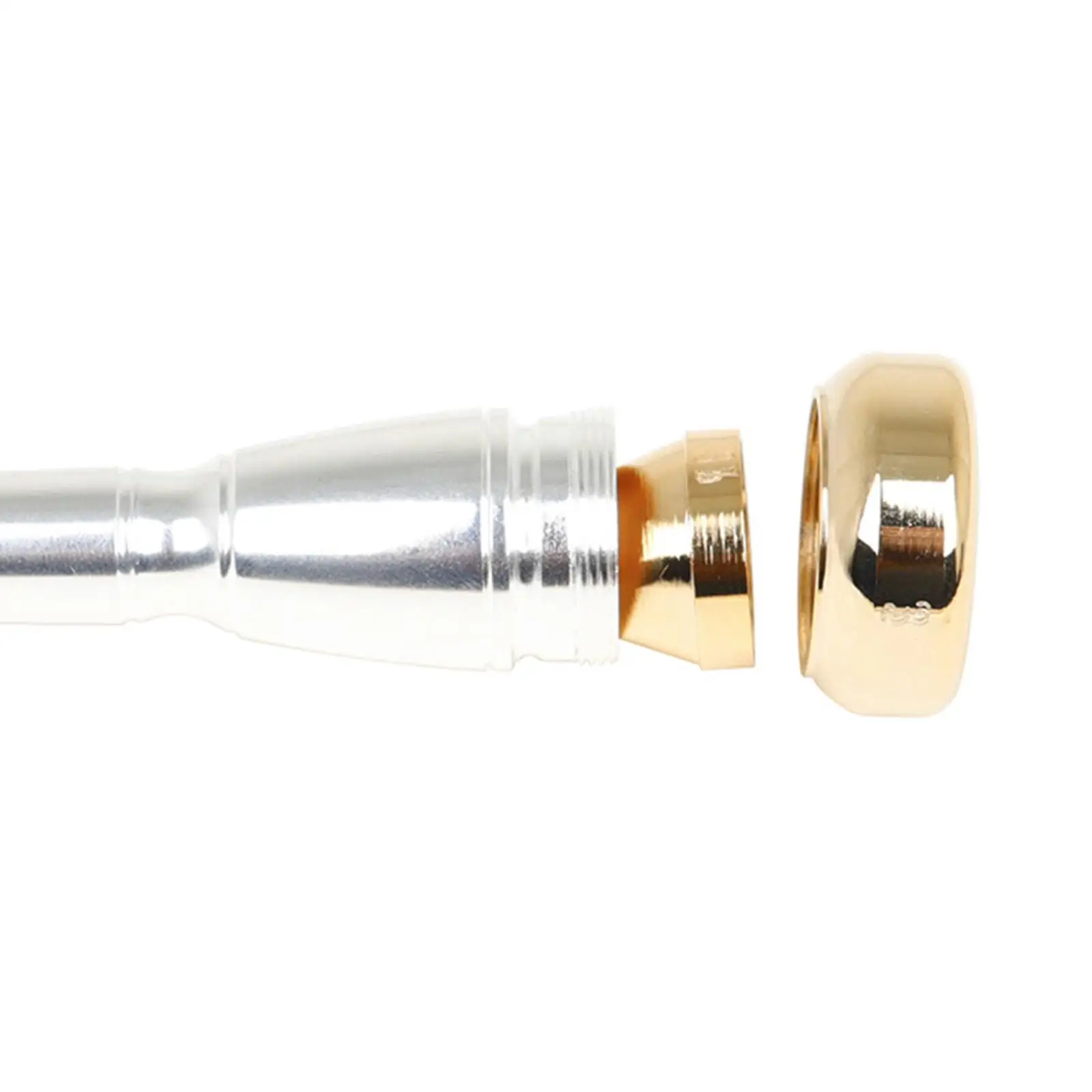 Brass Trumpet Mouthpiece with 6 Mouthpiece Head Standard Size Mouth Muscles Builder Durable
