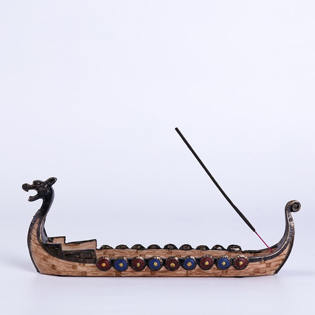 Creative Dragon Boat Fragrant Board Resin Crafts Home Decoration Ornaments Incense Stick Holder Burner