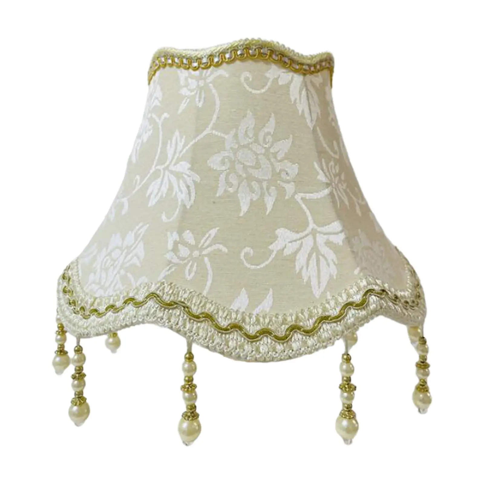 Fabric Lampshade Floor Lamps Dome Lamp Shade Fringe Lamp Shade for Living Room Teahouse Kitchen Island Farmhouse Outdoor