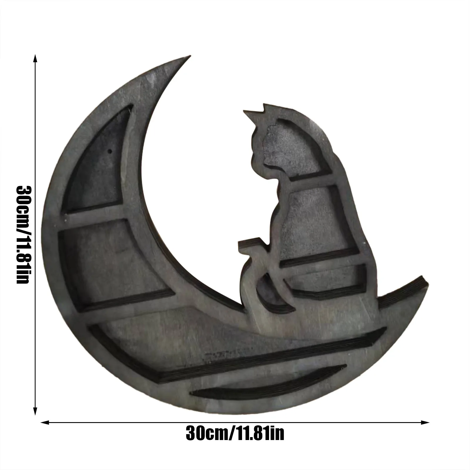 Cat and Moon Wooden Shelf for home decor14
