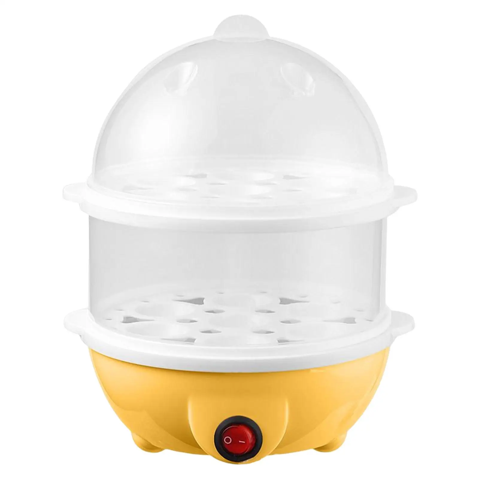 Portable Egg Poachers Double Layer Egg Steamer Anti Slip Base Reusable Egg Boiler Egg Steamer for Home Cooking Vegetables Pot