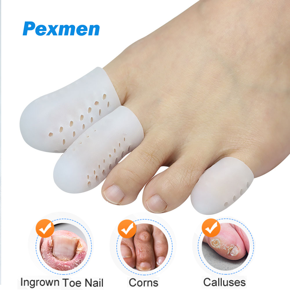 Best of Pexmen 2Pcs Soft Gel Toe Protectors Silicone Toe Caps Sleeves Prevent Pain Relief For Corns Callus Blisters And Ingrown Toenails Reviews & Tips