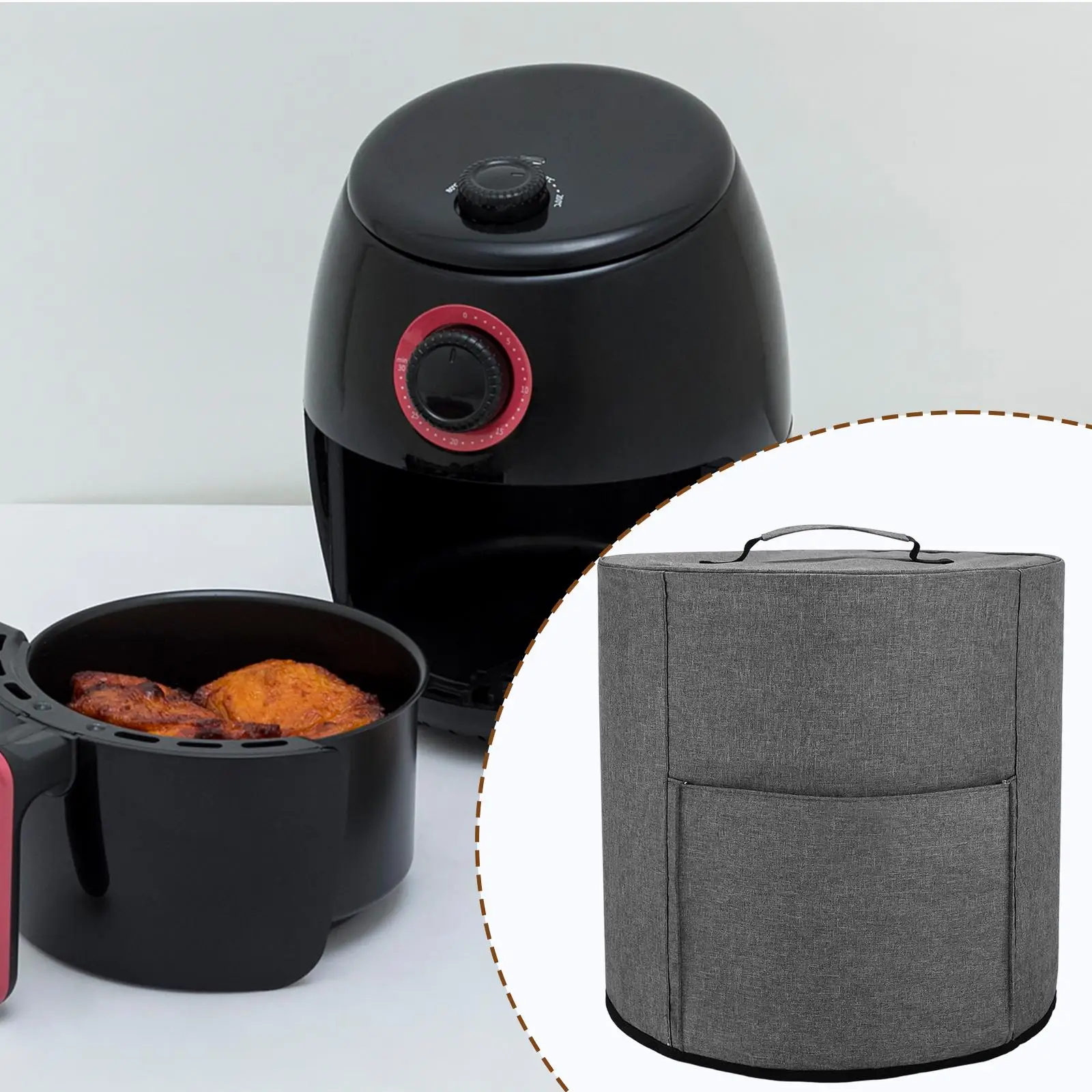 Air Fryer Cover Small Appliance Dust Cover Travel Reusable Kitchen Accessories Storage Cover for Kitchen Pot Cookware
