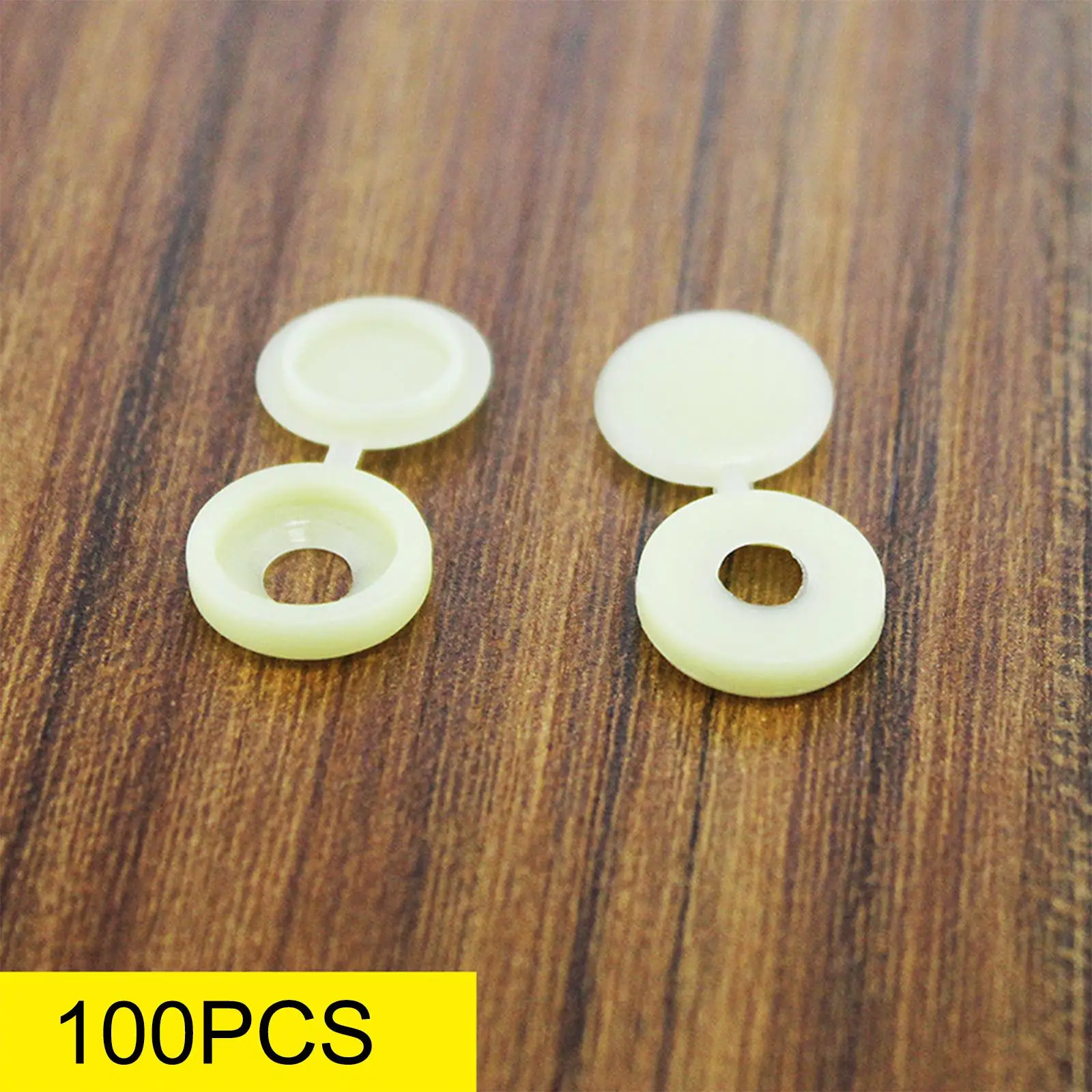 100 Pieces Premium Screw Covers Screws Caps Portable Wear Resistant Decorative Soft for Replacement Tools Cabinet Yard Furniture
