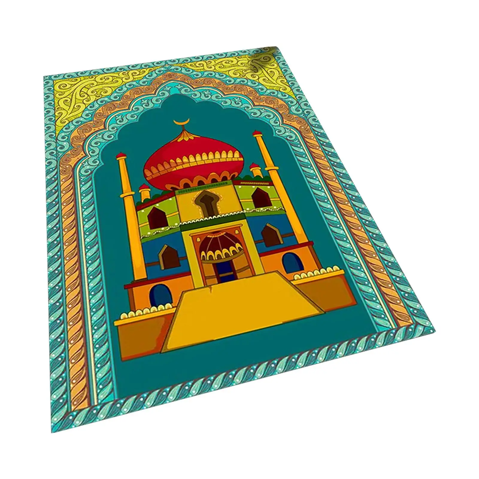 Prayer Carpet Thickened Floor Mat Eid Birthday Worship Mat Office Holiday Prayer Mat Decoration Ramadan Eid Gift